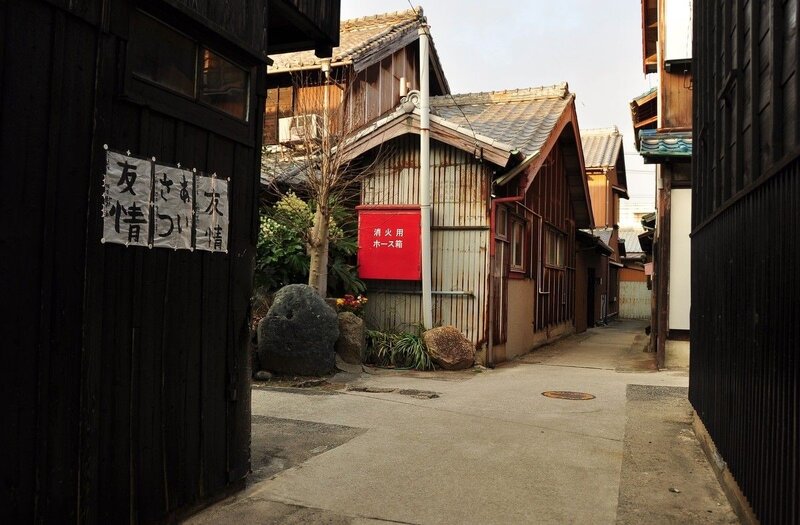 Traditional alley in Japan