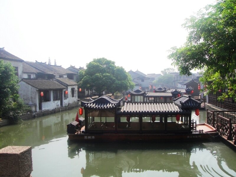 Traditional Boat on Canal