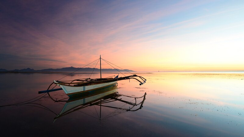 Traditional Boat on Water