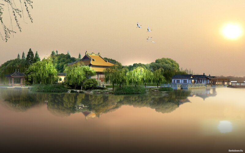 Traditional Buildings on Island