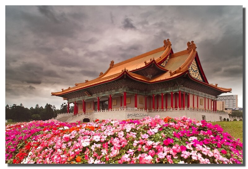 Traditional Chinese Building — Pink