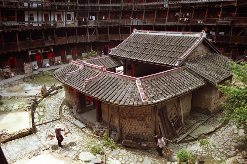 Traditional Chinese courtyard village