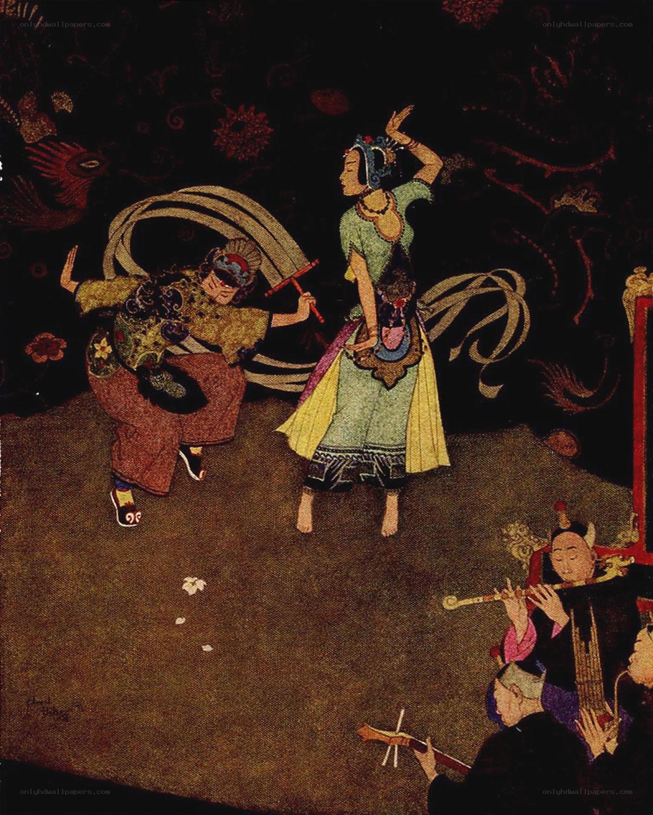 Traditional Chinese dance performance