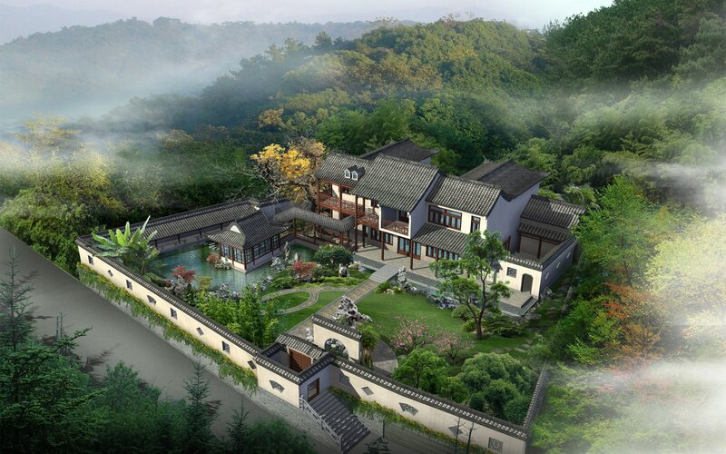 Traditional Chinese garden house