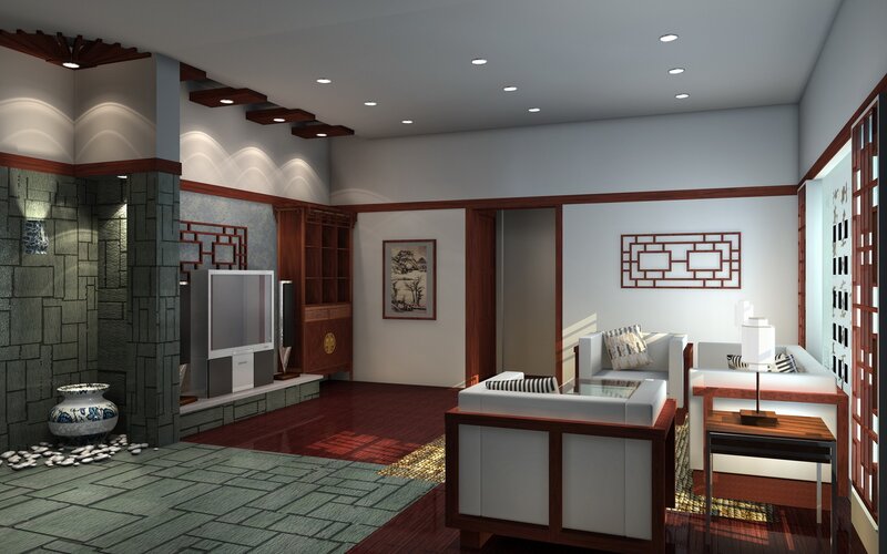 Traditional Chinese living room