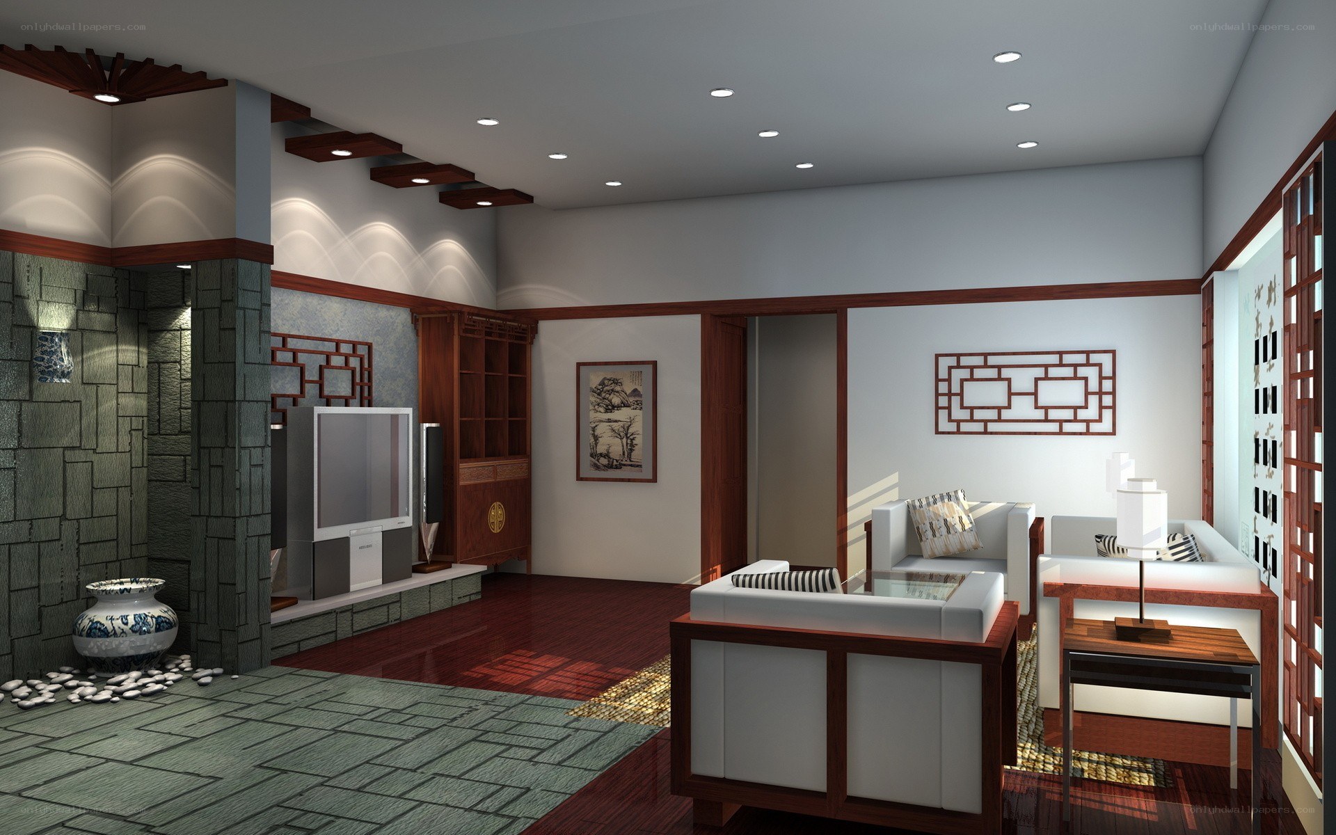 Traditional Chinese living room