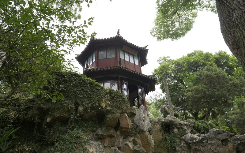 Traditional Chinese Pavilion — Green, Serene, Summer