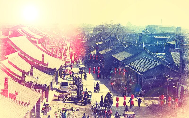 traditional chinese street market