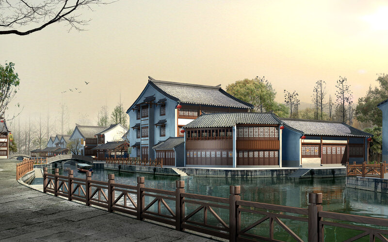 Traditional Chinese water town