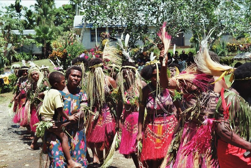 Traditional dance in a village