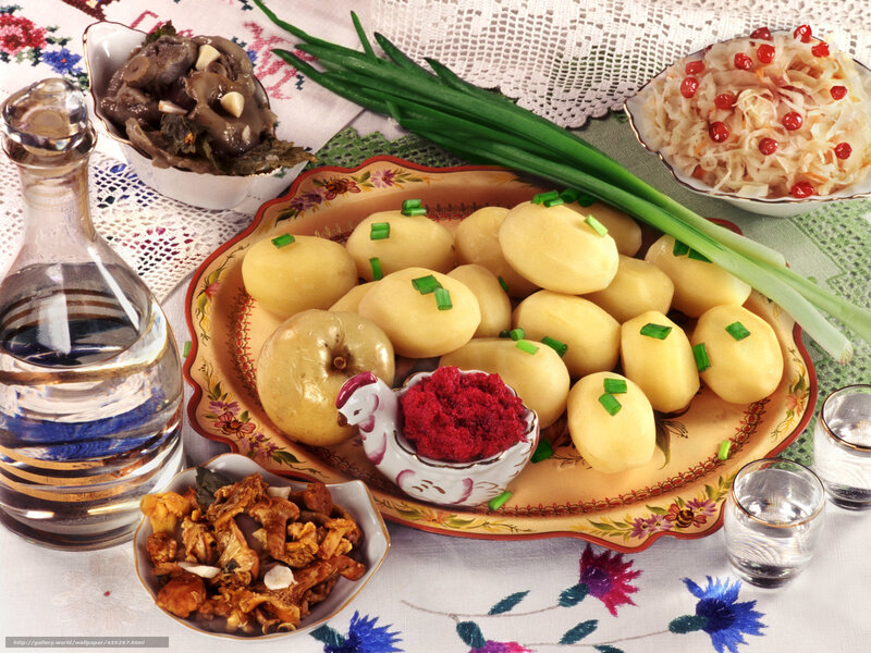 Traditional Eastern European Meal — Yellow, Homely