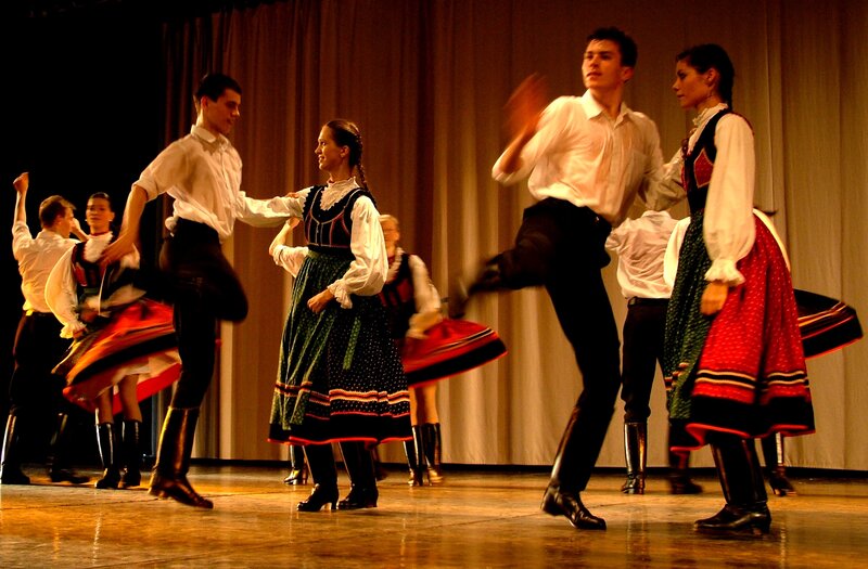 Traditional folk dance performance