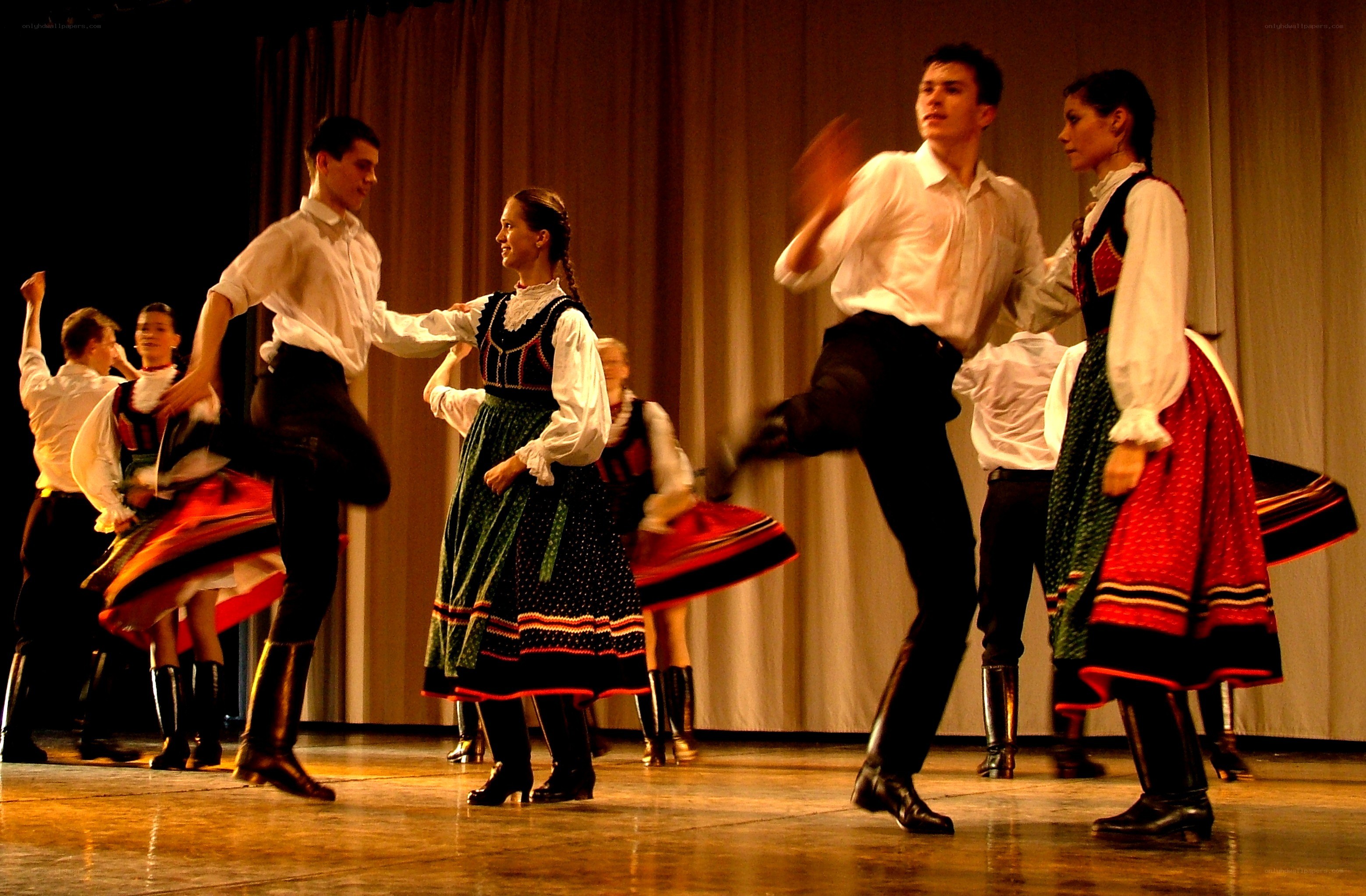 Traditional folk dance performance