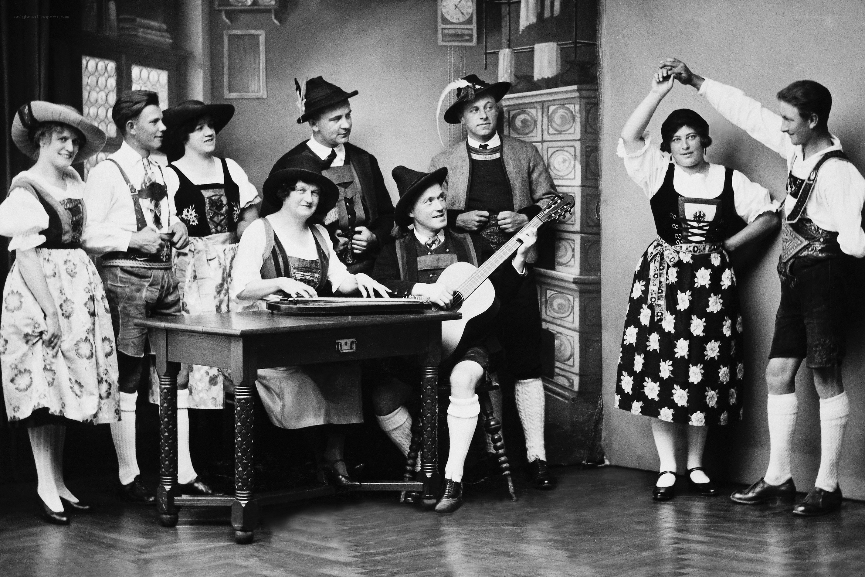 Traditional German folk group