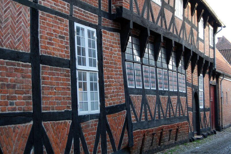 traditional half-timbered building