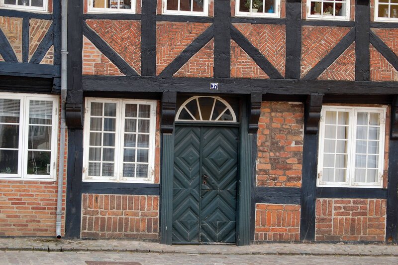 traditional half-timbered house