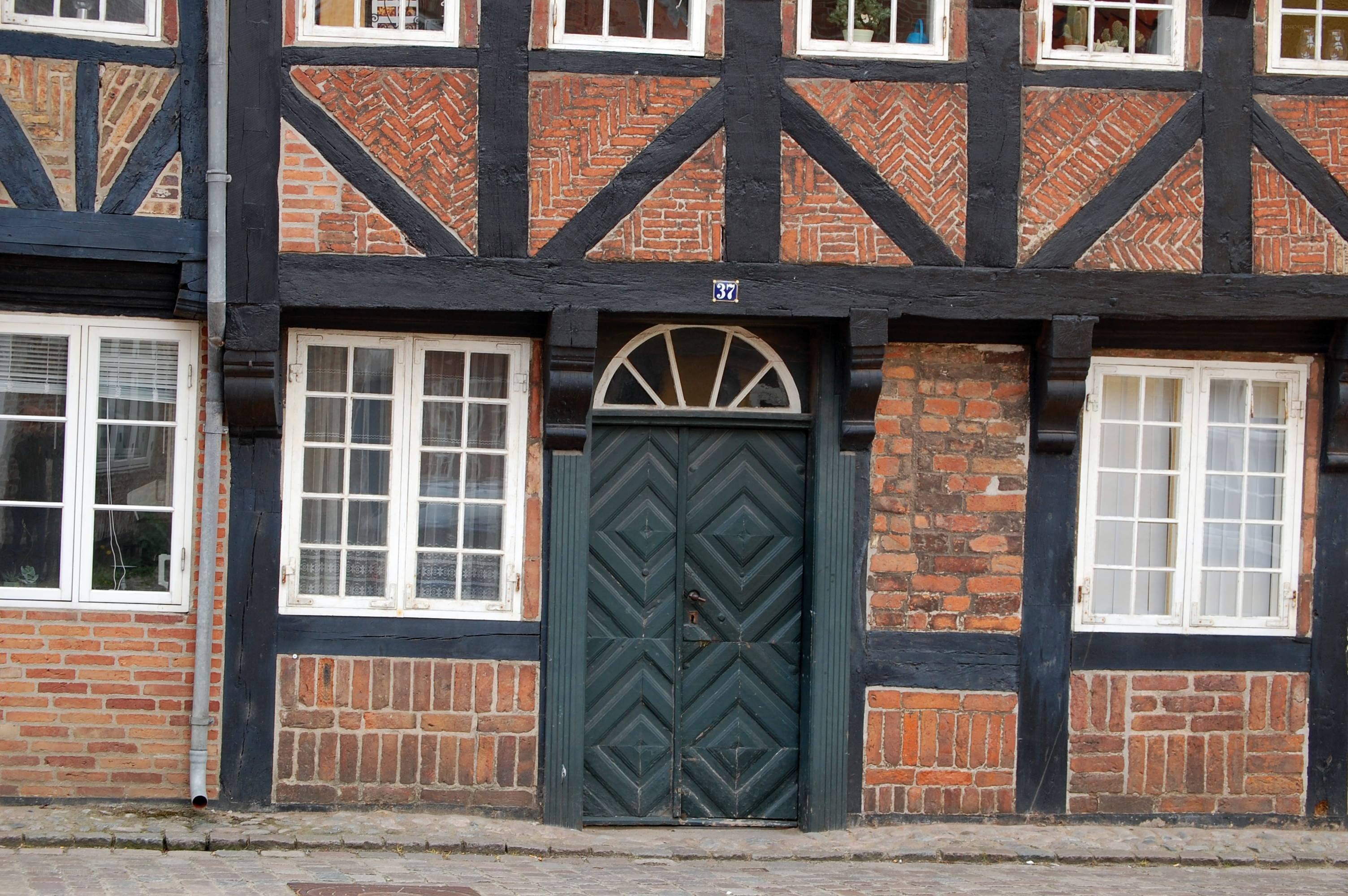 traditional half-timbered house