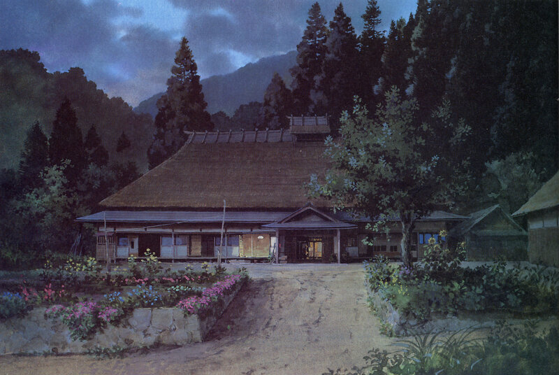 Traditional House at Dusk — Brown