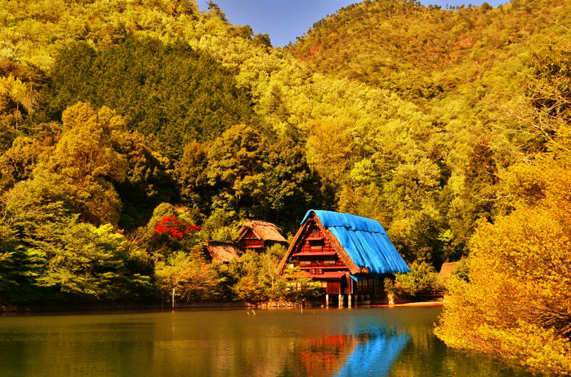 Traditional House by Lake