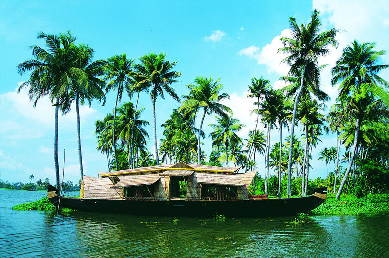 Traditional Houseboat on River