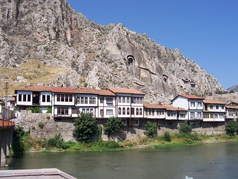 Traditional houses by the river