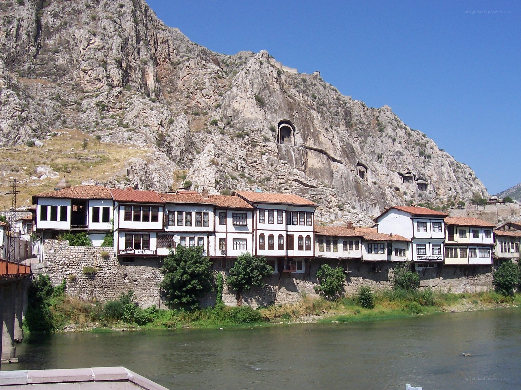 Traditional houses by the river
