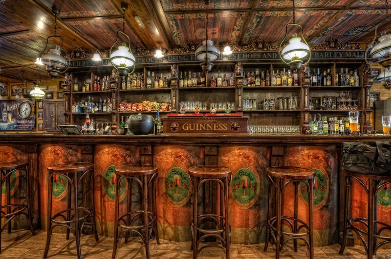 Traditional Irish pub interior
