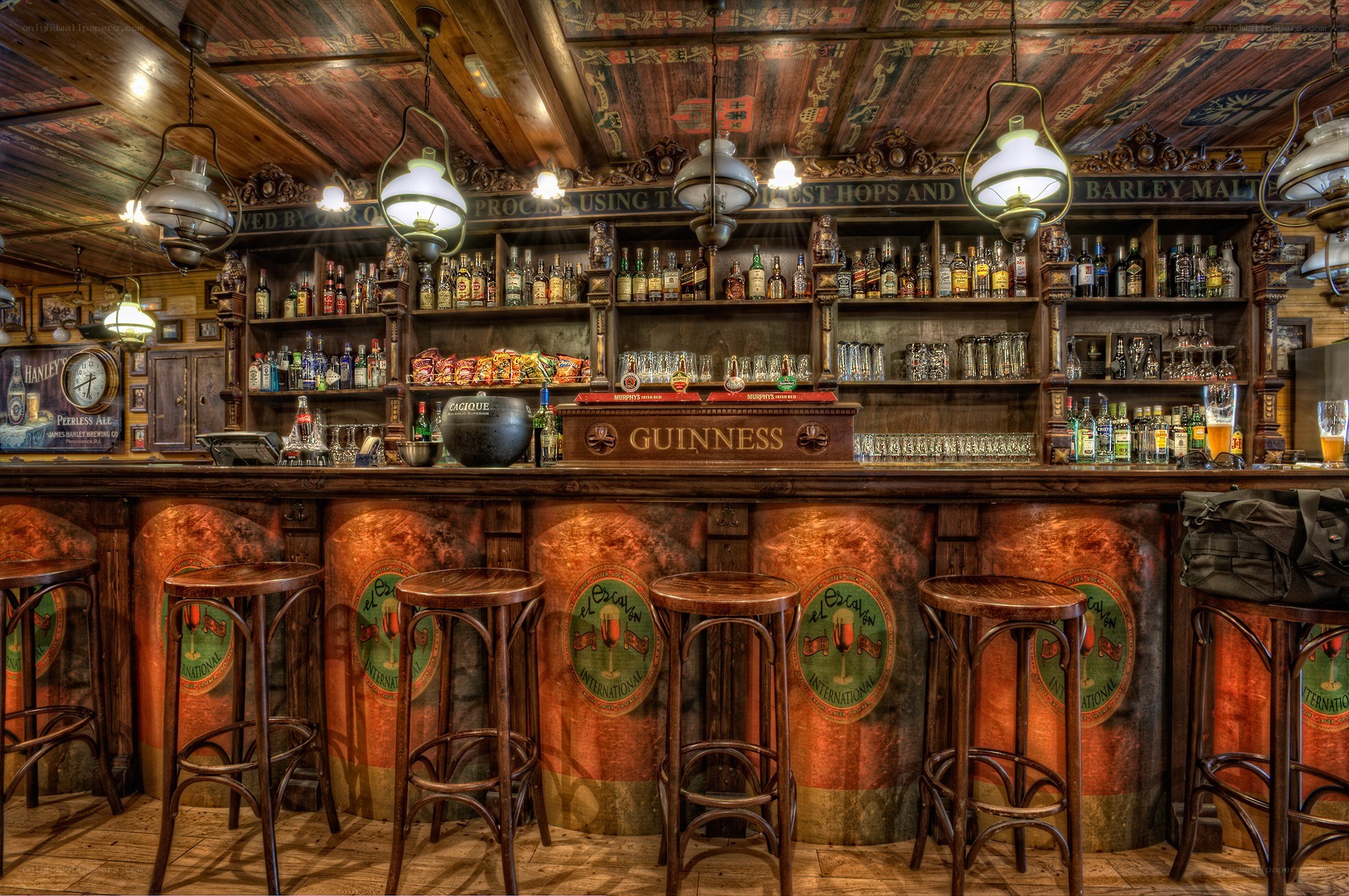 Traditional Irish pub interior