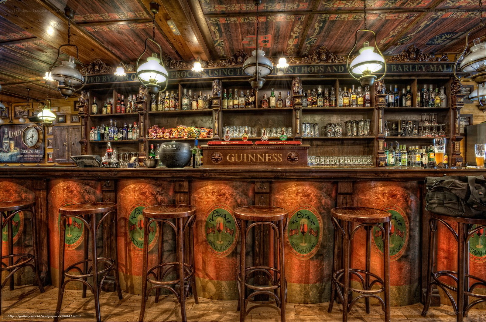 Traditional Irish pub interior