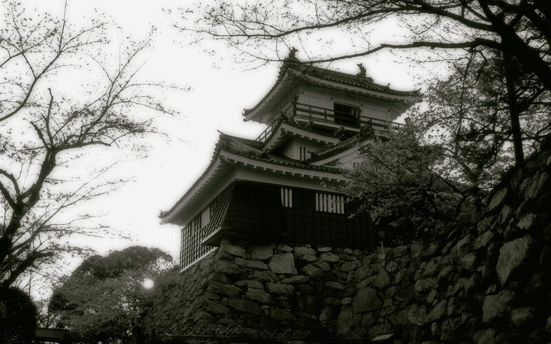 Traditional Japanese castle tower