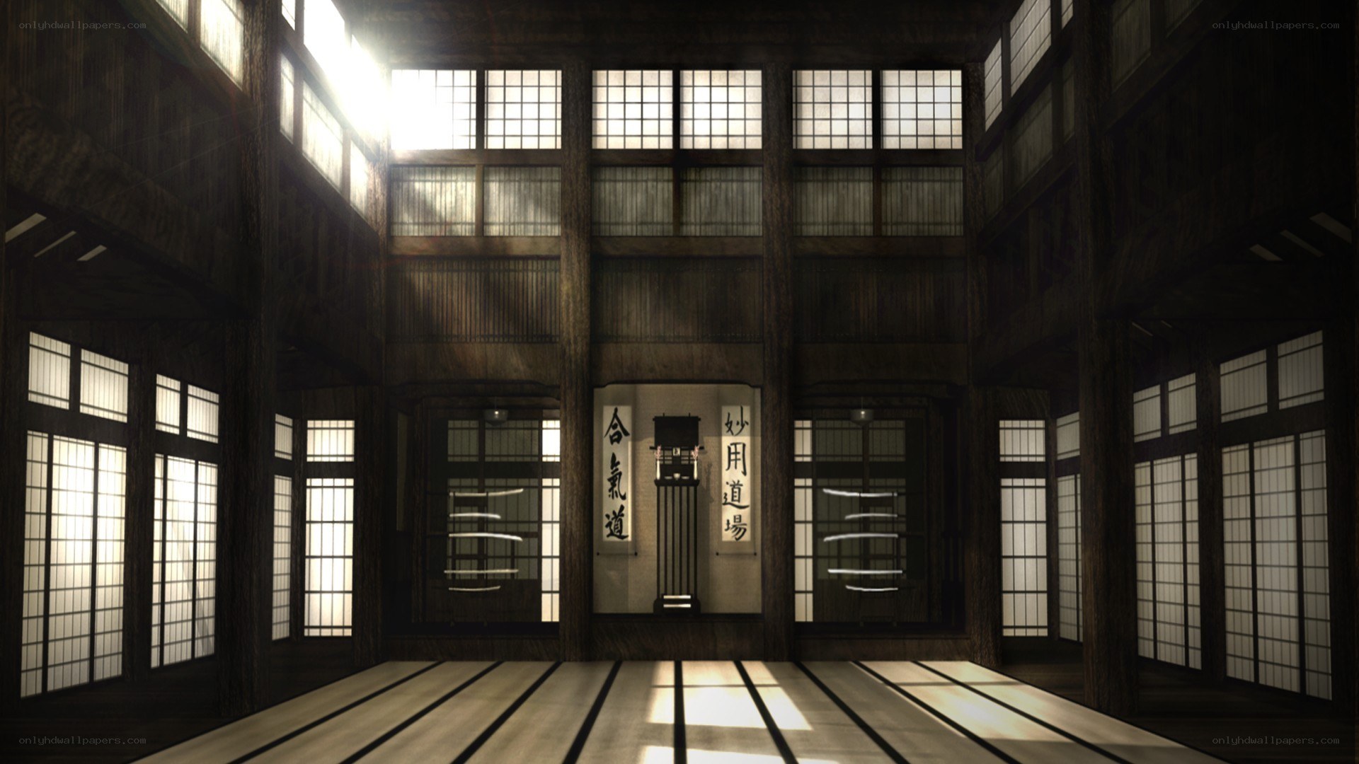 traditional japanese dojo interior
