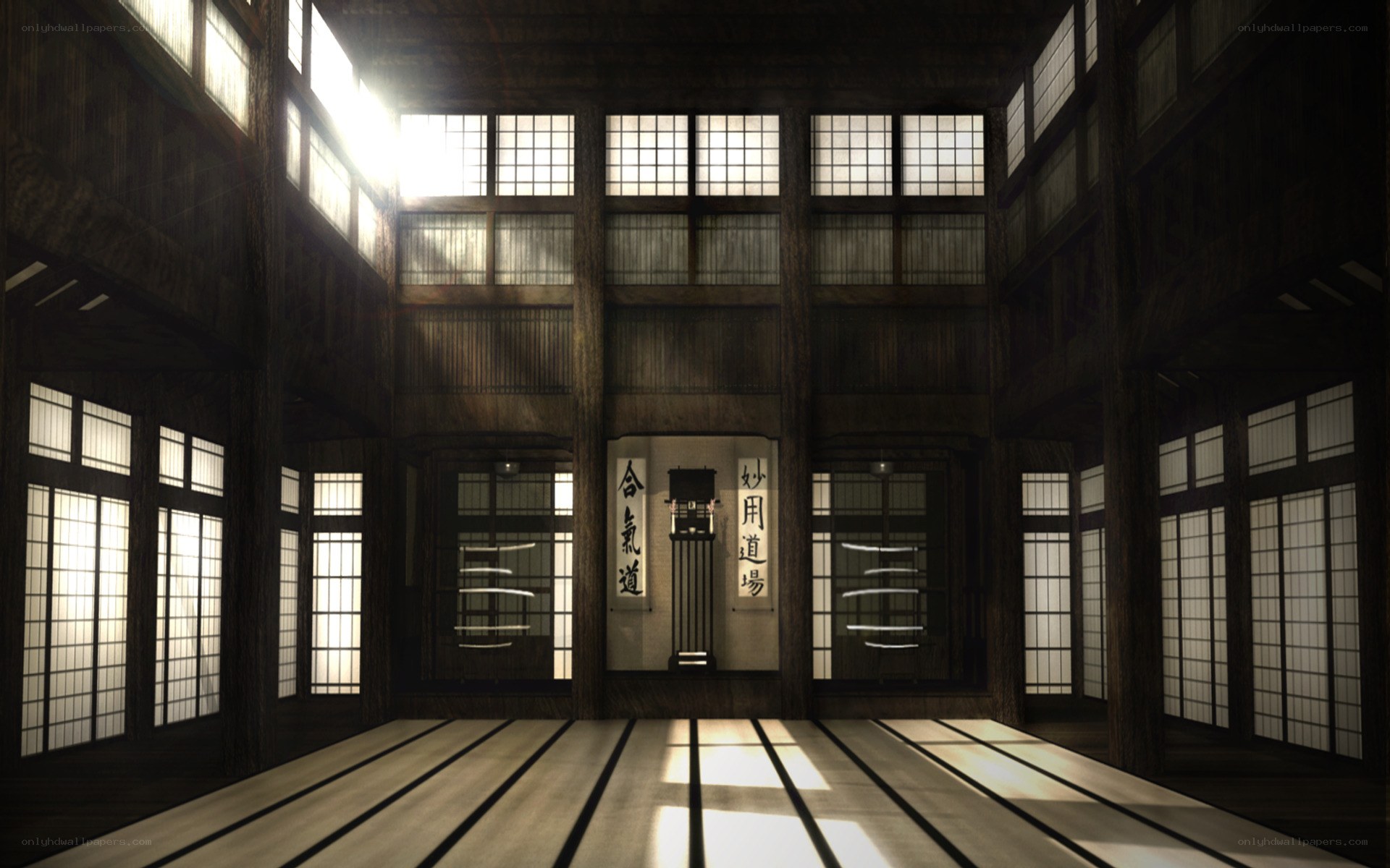 traditional japanese dojo interior