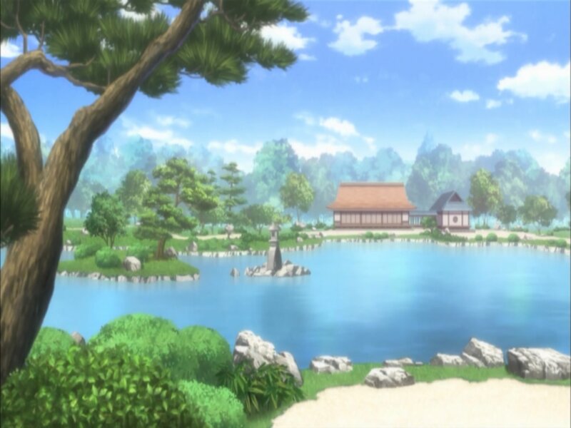 Traditional Japanese Garden — Blue