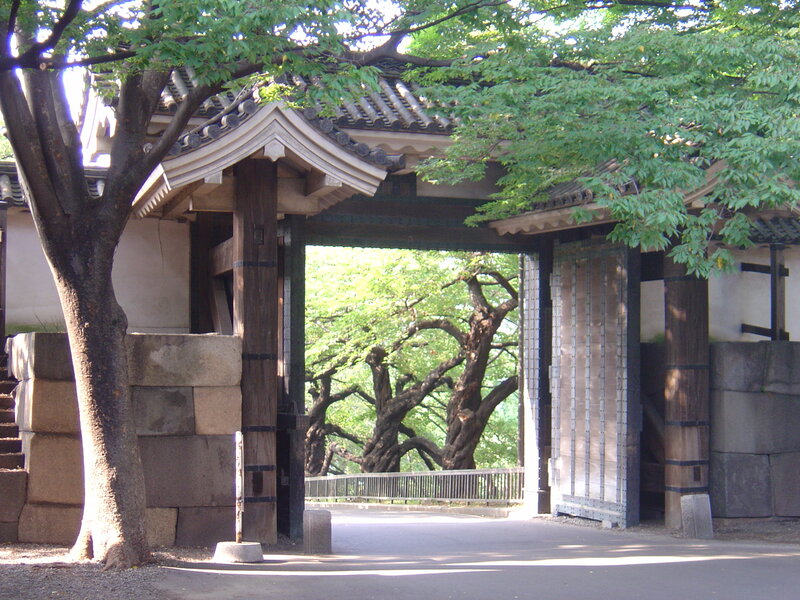 Traditional Japanese gate entrance
