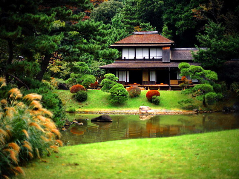 Traditional Japanese House — Green
