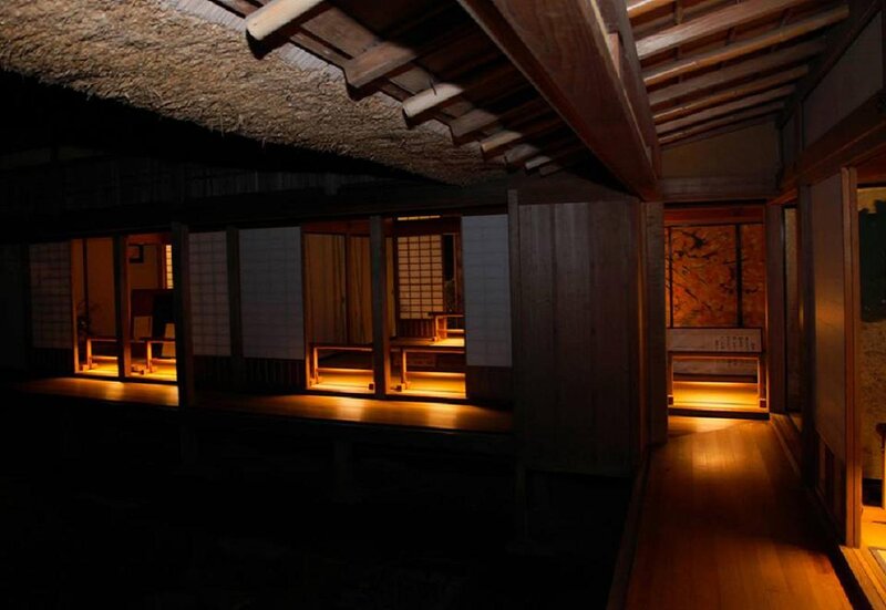 Traditional Japanese House Interior — Brown