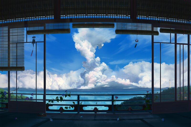 Traditional Japanese Room — Blue