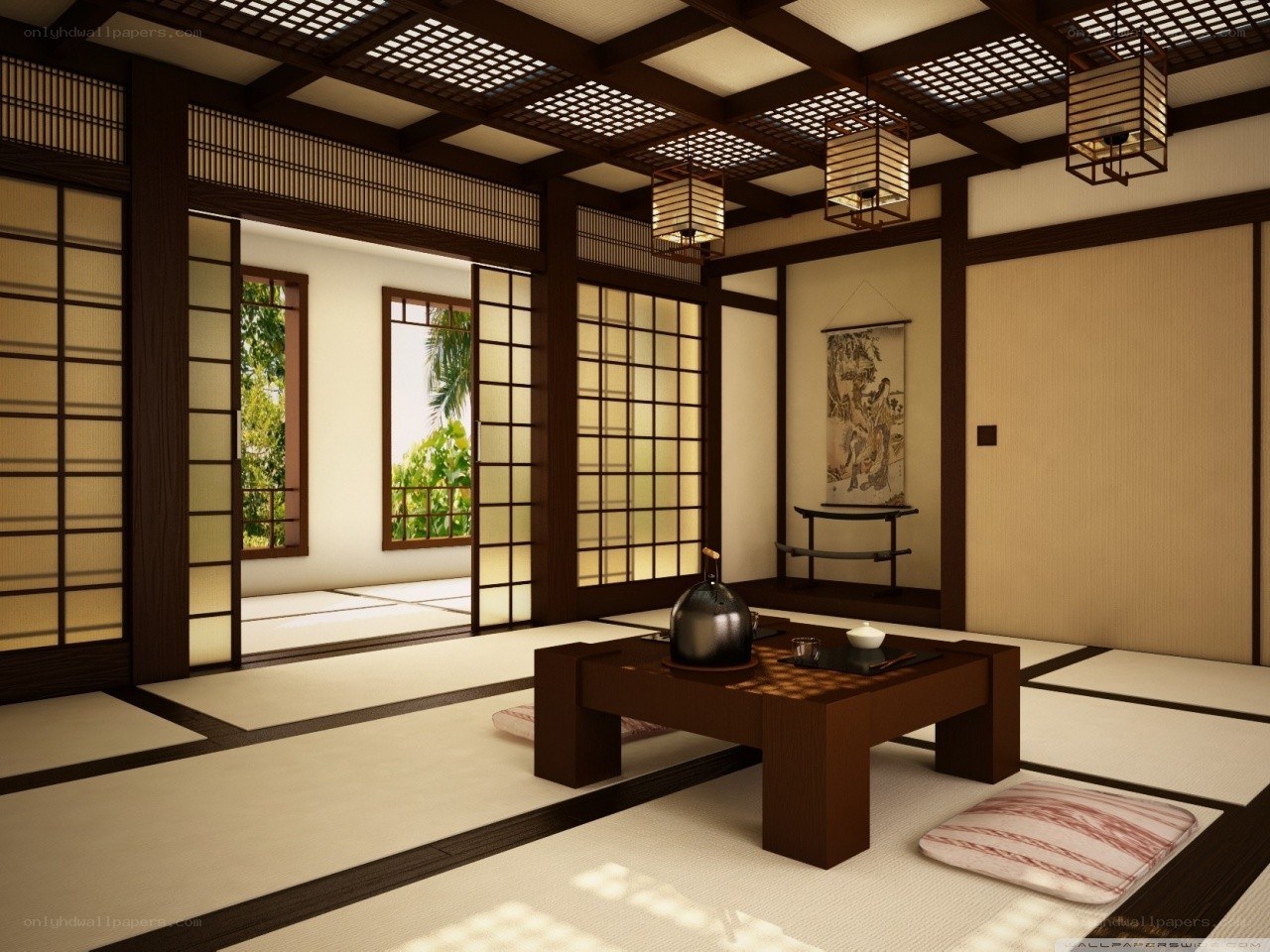 Traditional Japanese room interior