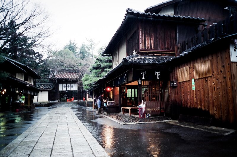traditional japanese street scene
