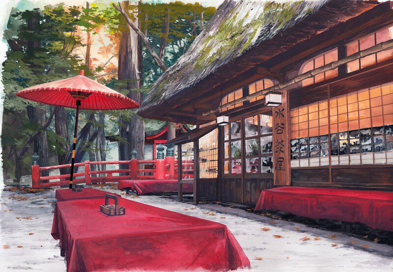 Traditional Japanese tea house
