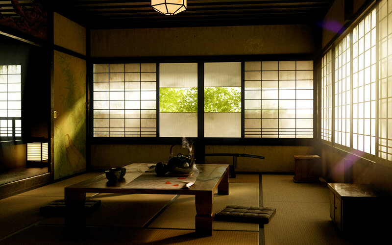 Traditional Japanese tea room