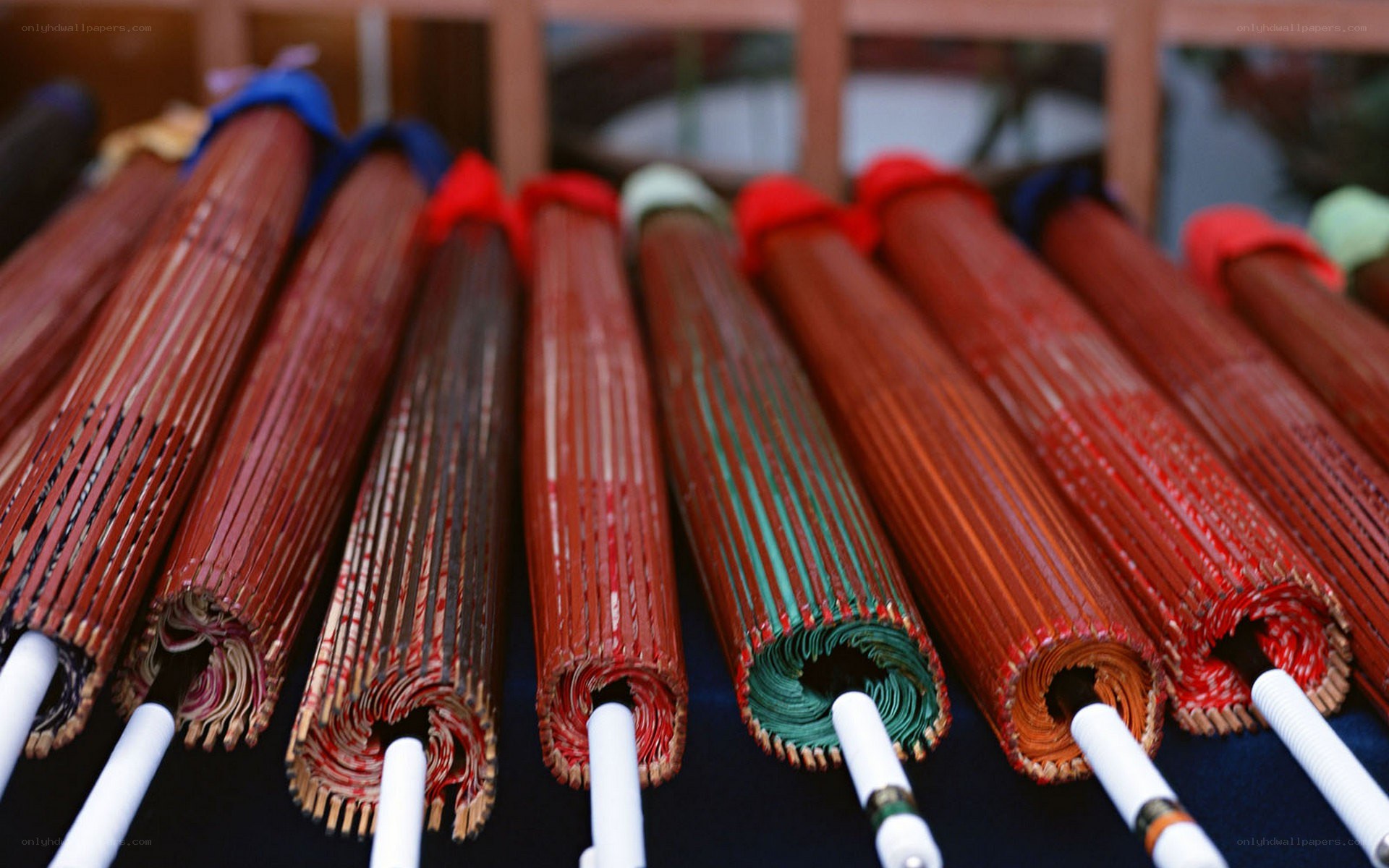 Traditional Japanese umbrellas