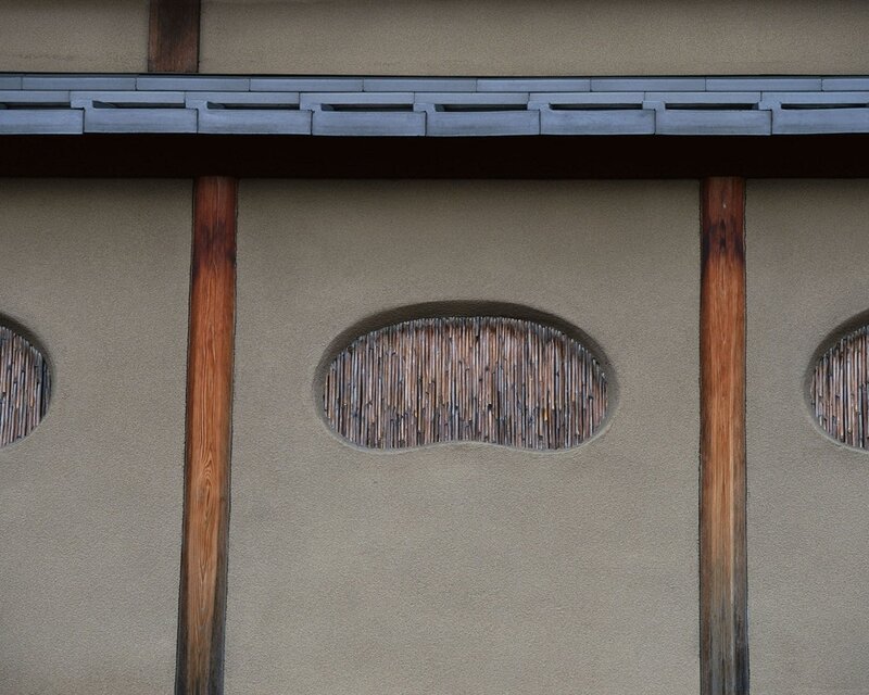 Traditional Japanese wall detail