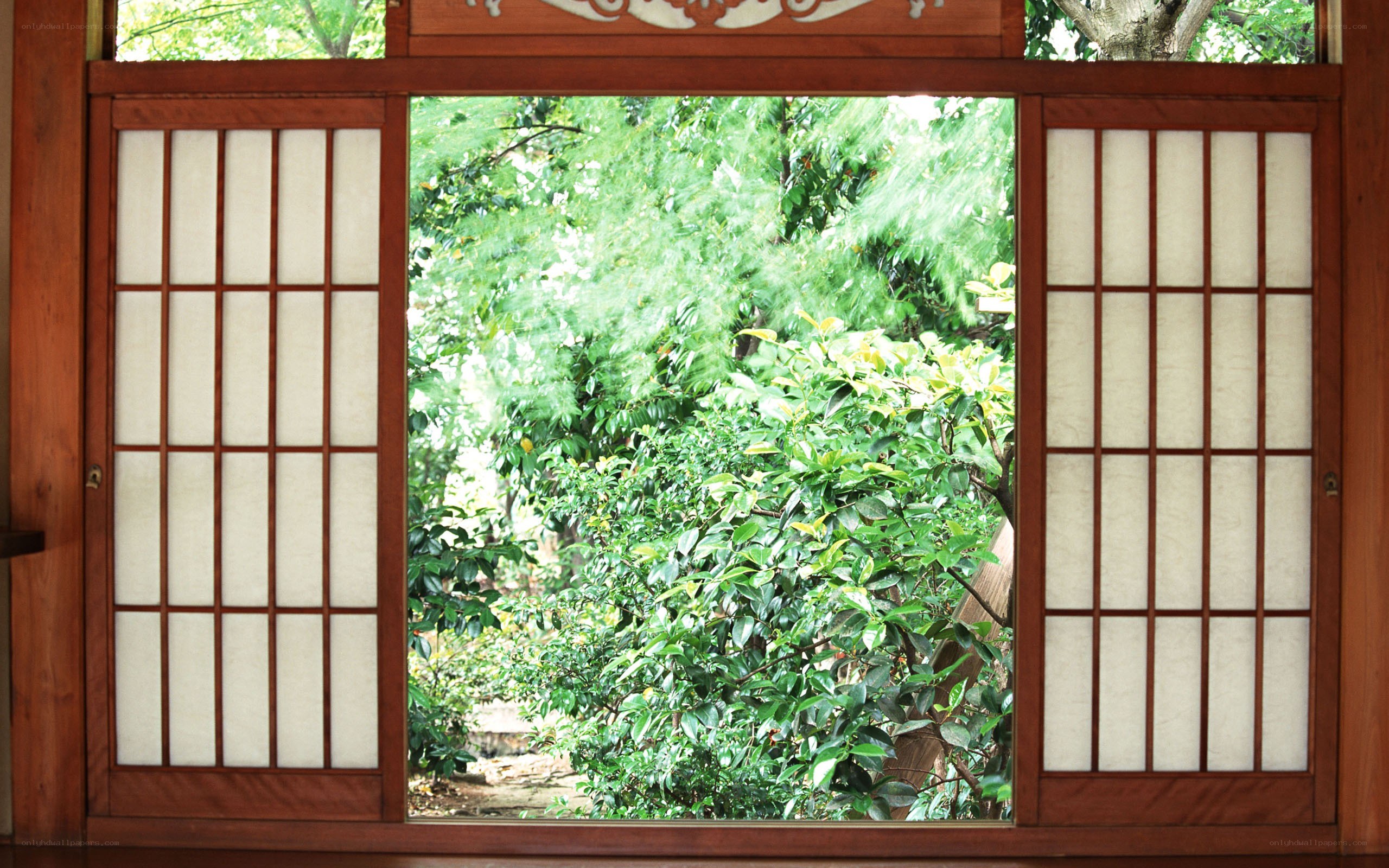 traditional Japanese window view