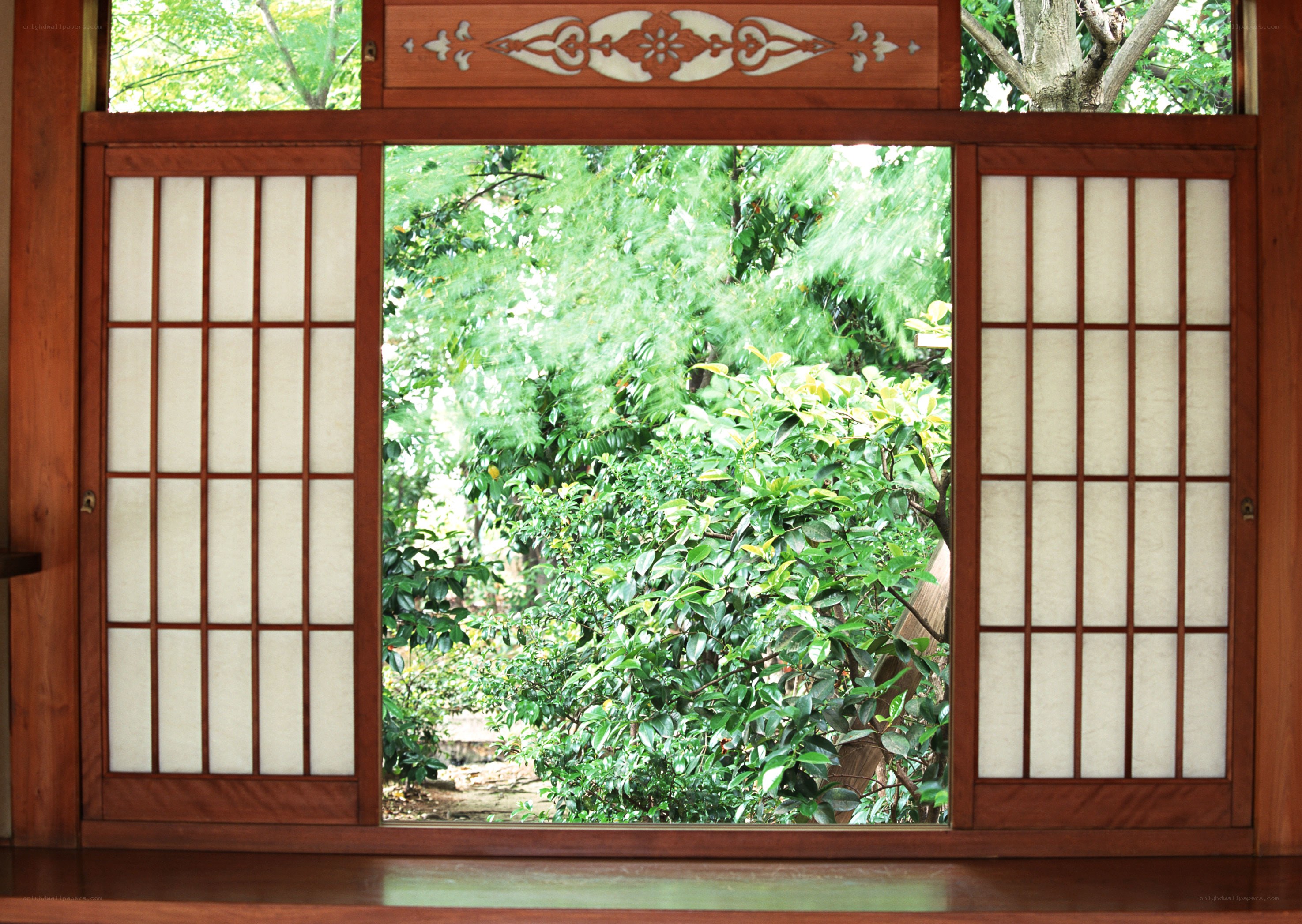 traditional japanese window view