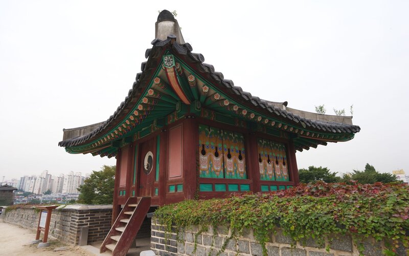 traditional korean pavilion