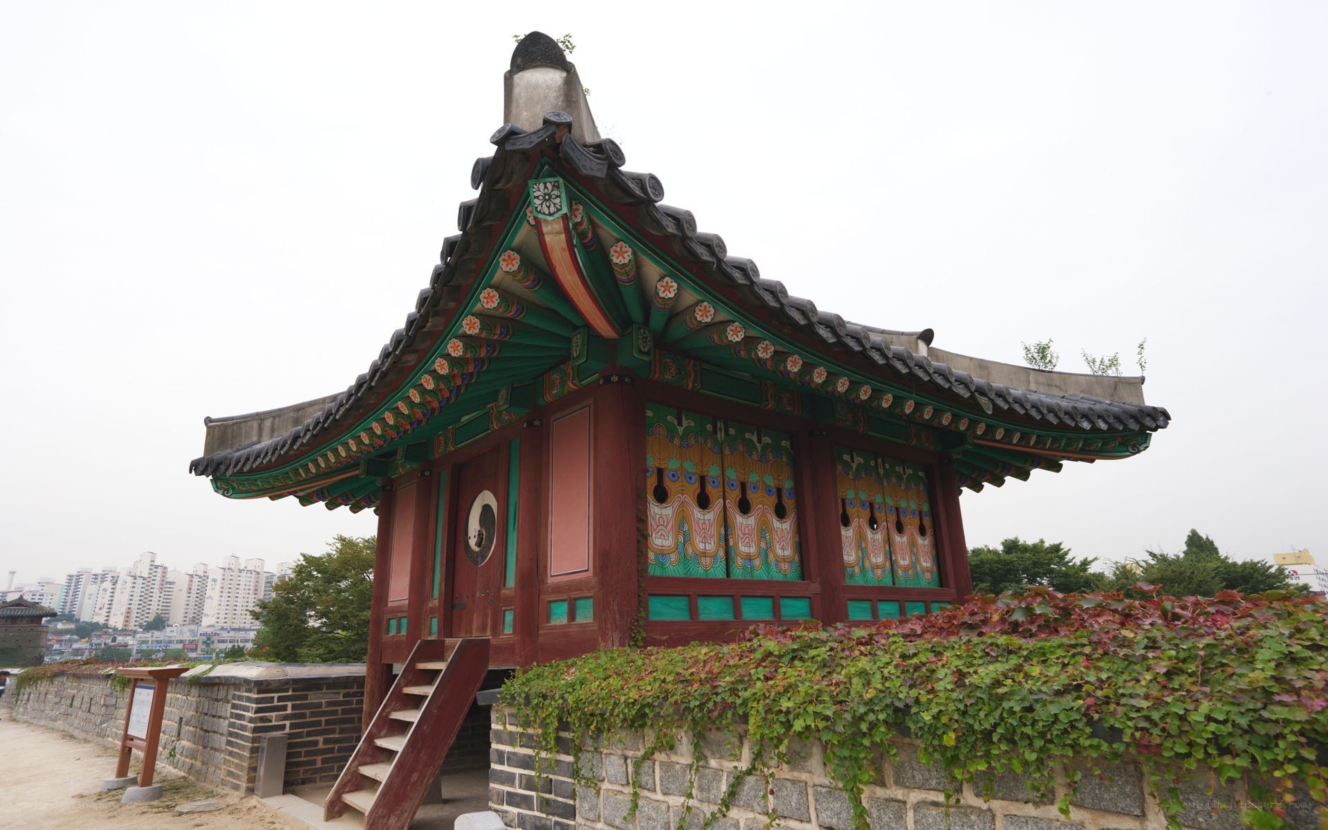 traditional korean pavilion