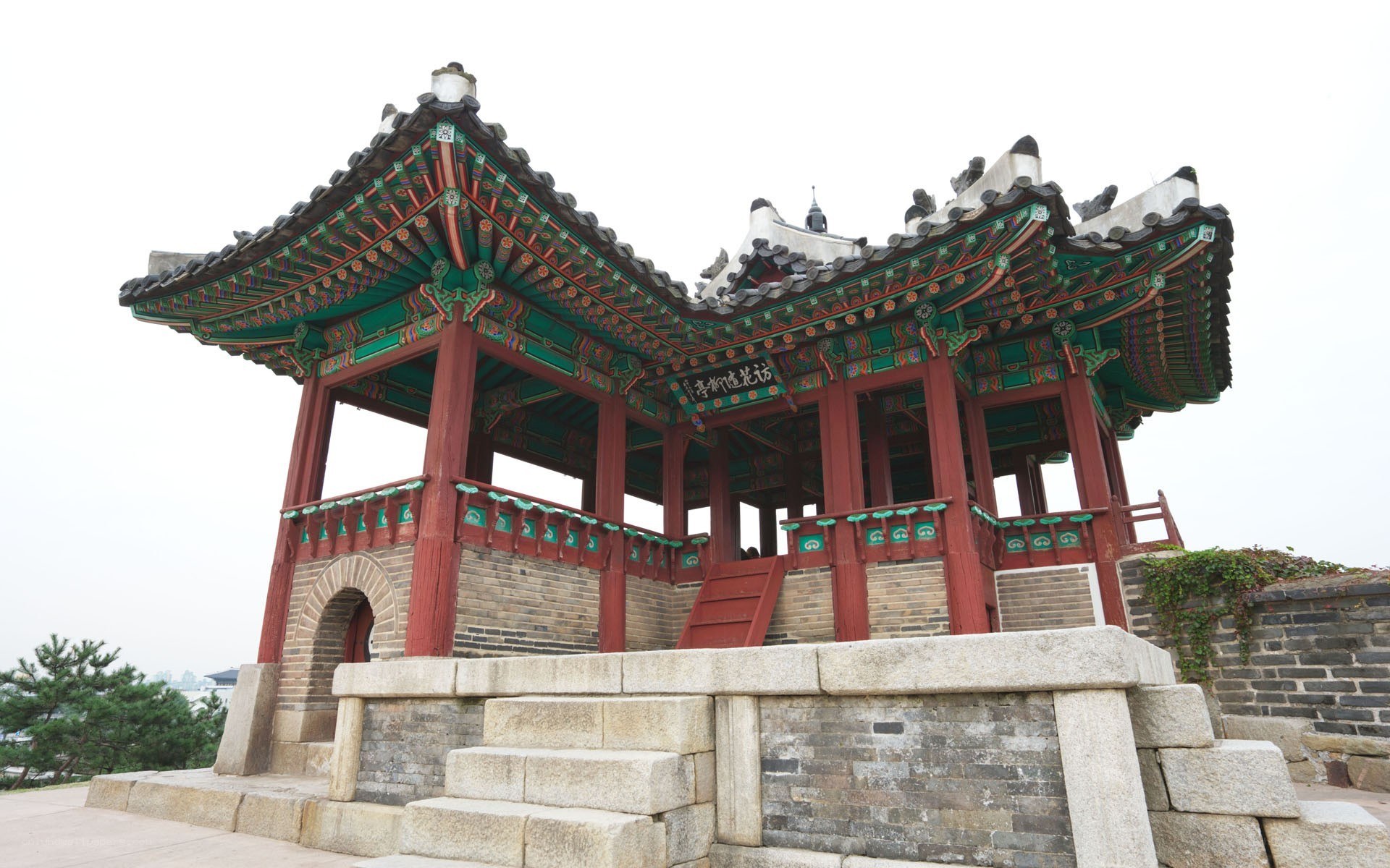 traditional korean pavilion