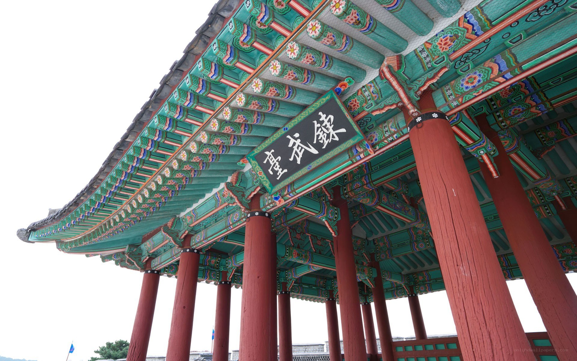 Traditional Korean pavilion