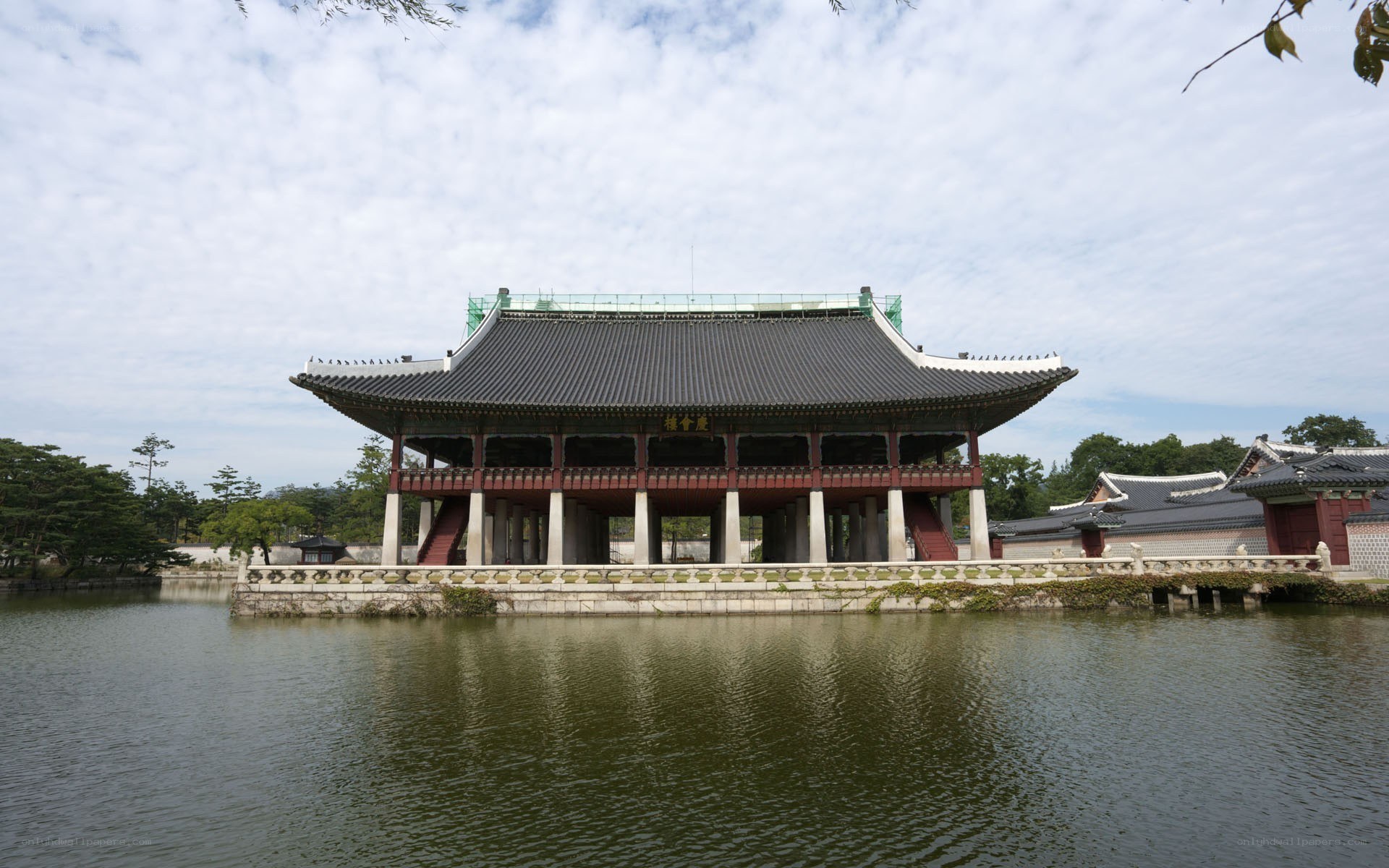 traditional korean pavilion